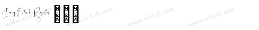 Song(Mac) Regular字体转换